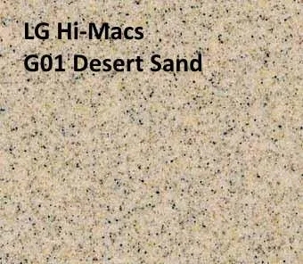 LG Hi-Macs G01 Desert Sand