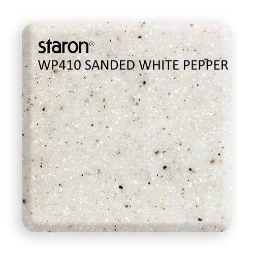 Акриловый камень Staron WP410 SANDED WHITE PEPPER